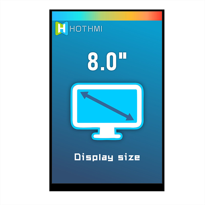 8.0 Inch 800x1280 IPS LCD Display MIPI NV3051F1 TFT Module Sunlight Readable 6